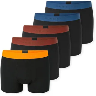 SCHIESSER Boxershort 5PACK Shorts Schwarz/Rot/Orange XXL 5er Pack