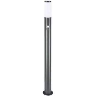 monzana Außenleuchte Edelstahl 100,0 cm mit Bewegungsmelder IP44 grau