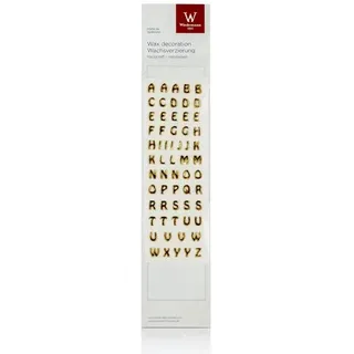 Wachsbuchstaben, gold