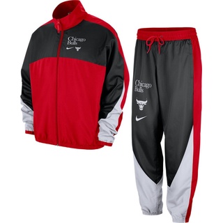 Nike Trainingsanzug Herren Basketballanzug NBA CHICAGO BULLS (2-tlg) rot|schwarz|weiß S