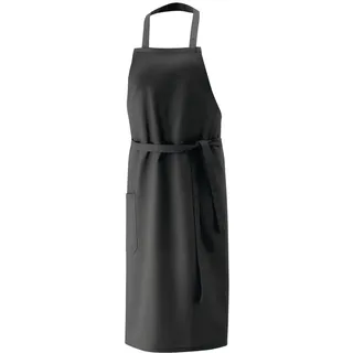 Latzschürze, Schürze 100x80 cm LxB in Schwarz LxB aus 35% Polyester, 65% Baumwolle und per Nackenband 3x verstellbar
