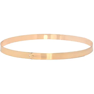 Damen Metall Gürtel Verstellbarer Metallgürtel Gold/Silber Metallkette Gürtel Voll Waist Spiegel Bund Ketten Gürtel Elastischer Stretch Gürtel für Kleider (Breite 1.5cm/2cm/3cm) (Gold,1.5cm)