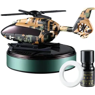 Hubschrauber Solar Auto Lufterfrischer Rotation Aromatherapie Auto Parfüm Diffusor Ornament Für Fahrzeuge Mit Aromatherapie-Kern Luftfahrtflugzeug-Form Auto Geruchsbeseitiger Für Auto Und Innendekorat