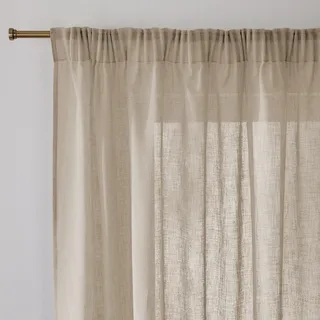 La Redoute Interieurs Vorhang Mit Geraffter Borte Und Wave, Nyong Helles Taupe