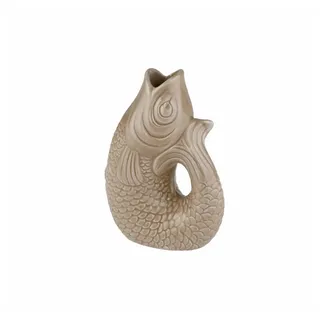 Giftcompany Dekovase Monsieur Carafon XS Sandstone, in Fischform braun