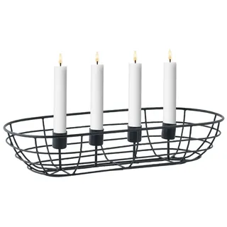 Marrakesch Orient & Mediterran Interior Moderne Deko Adventskranz Kerzenständer Weihnachtsdeko Beina Schwarz