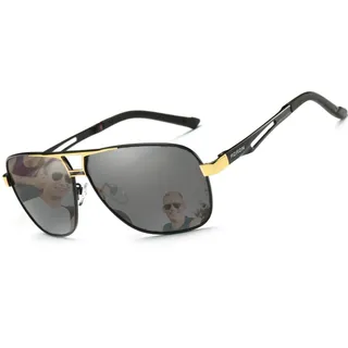 AORON Polarisierte Herren Sonnenbrille Polarisierte Outdoor Sportbrille 100% UV400 Schutz Fahren Sonnenbrille (Gold)
