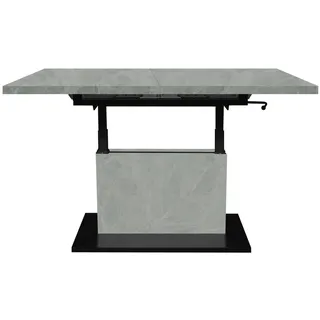 Mäusbacher Lift Couchtisch Schwarz Metall 120 x 60 x 75 cm