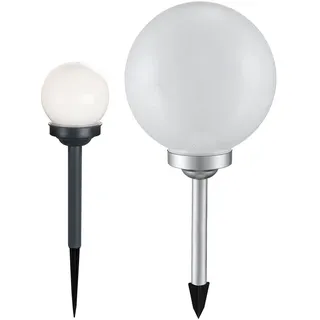 ETC Shop Kugelleuchte Kunststoff D 10/30 cm 2er Set weiß