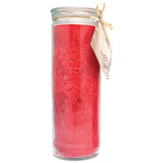 Candle Factory Big Jumbo Kerze im Weckglas Farbe: rot