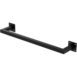 ML-Design Wandgarderobe Kleiderstange Rechteck Schwarz