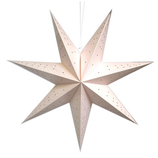 Stern beleuchtet zum aufhängen mit E14 Fassung rosa 60cm