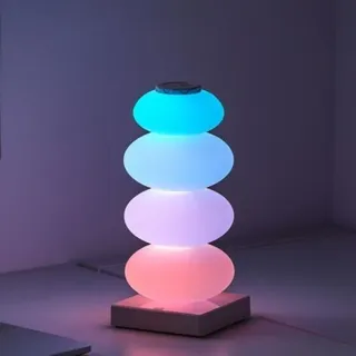 Rgb-stimmungsleuchte Mit Touch-dimmer, Moderne Led-tischleuchte 3000k + 16 Wechselnde Farben, Ambientelampe, Nachttischlampe Für Schlafzimmer, Wohnzimmer, Kinderzimmer