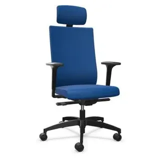 Dauphin Bürostuhl Ad Just magic2 operator, blau, Stoff, mit Kopfstütze, bis 125 kg, XL 4891