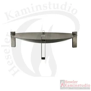 Svenskav Design Feuerschale Space M (63 x 63 x 20 cm mit Füßen) Rohstahl