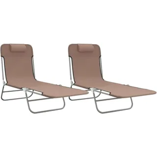 vidaXL Sonnenliege 58 x 58 x 23 cm Braun