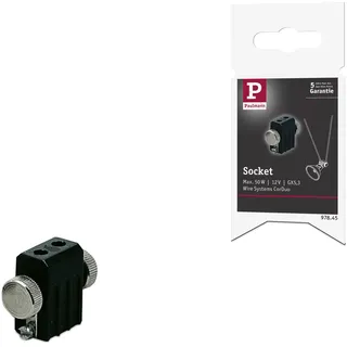 Paulmann Seilsystem Socket Lampenhalter GX5,3 max. 50W 12V Schwarz Metall