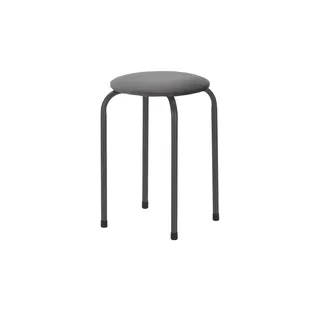 Möbel Kraft Hocker stapelbar 30 x 45 x 30 cm Grau