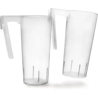 AKU® PP-Trinkbecher mit Henkel, 500 ml/0,50 l, Mehrweg, Kunststoff, transparent/leicht milchig
