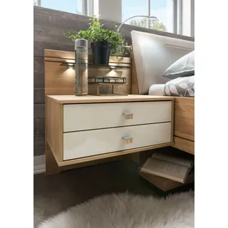 Wiemann Nachttisch Kiruna Glas Beige Champagner
