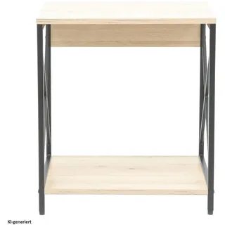 Hti-Living Beistelltisch Cedrik Artisaneiche-Schwarz