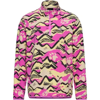 Jack Wolfskin Fleecepullover mit halbem Reißverschluss Lila S
