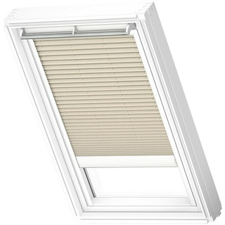 Velux Dachfensterplissee Solar FSL U10 1283SWL  (Farbe: Champagner - 1283SWL, Farbe Schiene: Weiß, Solarbetrieben)