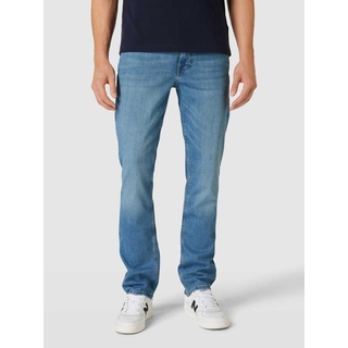 Slim Fit Jeans mit Knopfverschluss Modell 'DENTON', Blau, 34/32