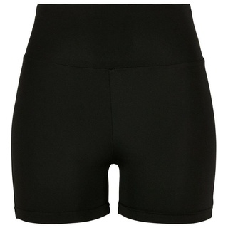 URBAN CLASSICS Stoffhose Damen Ladies Recycled High Waist Cycle Hot Pants (1-tlg) schwarz XL