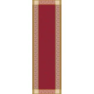 Garnier Thiebaut Tischläufer Tischläufer Alexandria Rubis 54x180 cm, jacquard-gewebt rot