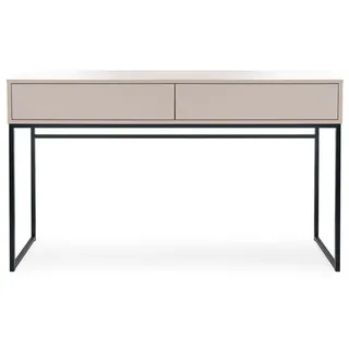 Compleo Schminktisch mit 2 Schubladen GOLDAS Modern design, Breite: 137 cm beige
