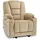 MCombo Relaxsessel 7008 Stoff 90 x 105 x 94 Beige mit Liegefunktion elektrisch Massage und Wärmefunktion