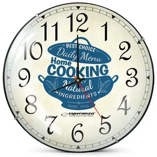 ELEPSO Küchenuhr Wanduhr Deko Uhr Home Cooking Küche lautlos Betrieb rund