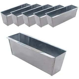 6er Set Pflanzkasten Blumenkasten Balkonkasten für Euro-Paletten Metall verzinkt
