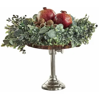 Mirabeau Etagere Etagere Danice II braun/silber, Gestell: Aluminium, Ablagefläche: Mangoholz (mangifera indica) braun|silberfarben