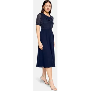 Vera Mont Cocktailkleid Glitzer-Look Blau 42