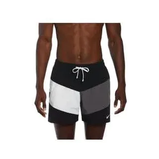 nike swim multi logo vortex badehose schwarz - XL