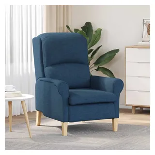 vidaXL Sessel Blau 76 x 94 x 102 cm Stoff mit Kissen