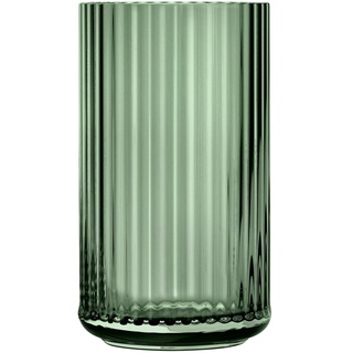 Lyngby Porcelæn - Glasvase, H 25 cm, grün
