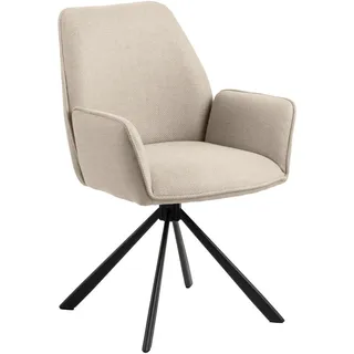 Actona Esszimmerstuhl Glenda Polyester beige 2er Set