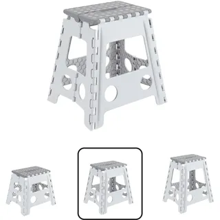 ARREGUI Kleiner Klapphocker 39 x 39 x 39 cm Weiß