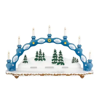 Hubrig Volkskunst GmbH Schwibbogen Lichterbogen 75 cm mehrfarbig handbemalt
