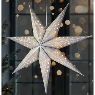 Brubaker Adventsstern 60 cm Silber
