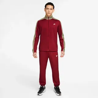 NIKE Club PK Trainingsanzug Herren 608 - tough red/lt khaki/white/white 3XL
