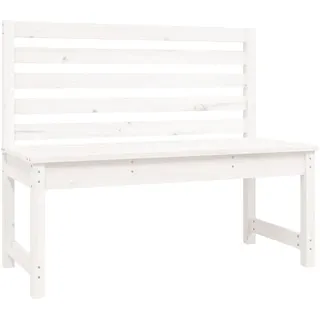 vidaXL Gartenbank 109 x 24 x 92 cm Weiß
