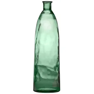 Fuchs Design PureCycle Ferrol – XXL Bodenvase 81 cm – Salbeigrün – Nachhaltige Glasvase aus 100% Recyclingglas – Große Dekovase in bauchiger Ballon-Form