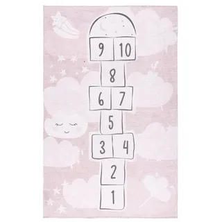tesso living BONNY Kinderteppich 120 x 160 cm Rosa