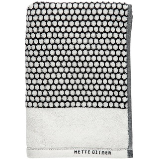 Mette Ditmer - Grid Badetuch 70 x 140 cm, schwarz / off-white