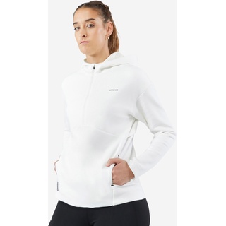 Damen Tennis Sweatshirt Kapuze - Dry 900 weiss, weiß, 38