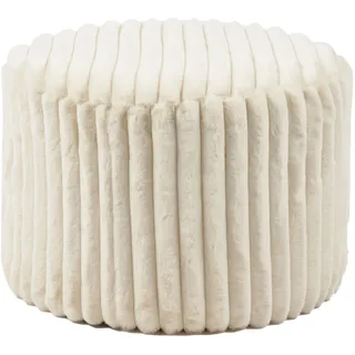 SalesFever Sitzhocker Ø55 cm Cord 55 x 38 x 55 cm Beige